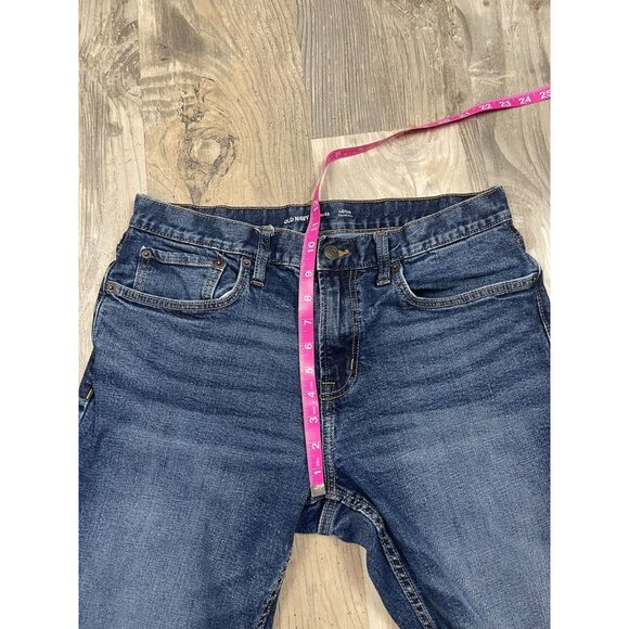 Old Navy Mens Loose Jeans 34x32 Dark Wash Blue Denim Pants - Picture 5 of 6